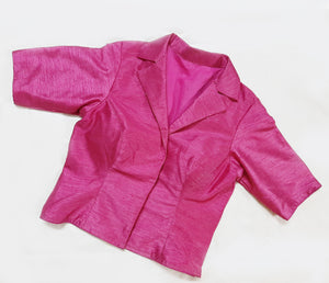 Coat Collar Blouse With Sleeve - Light Mauve