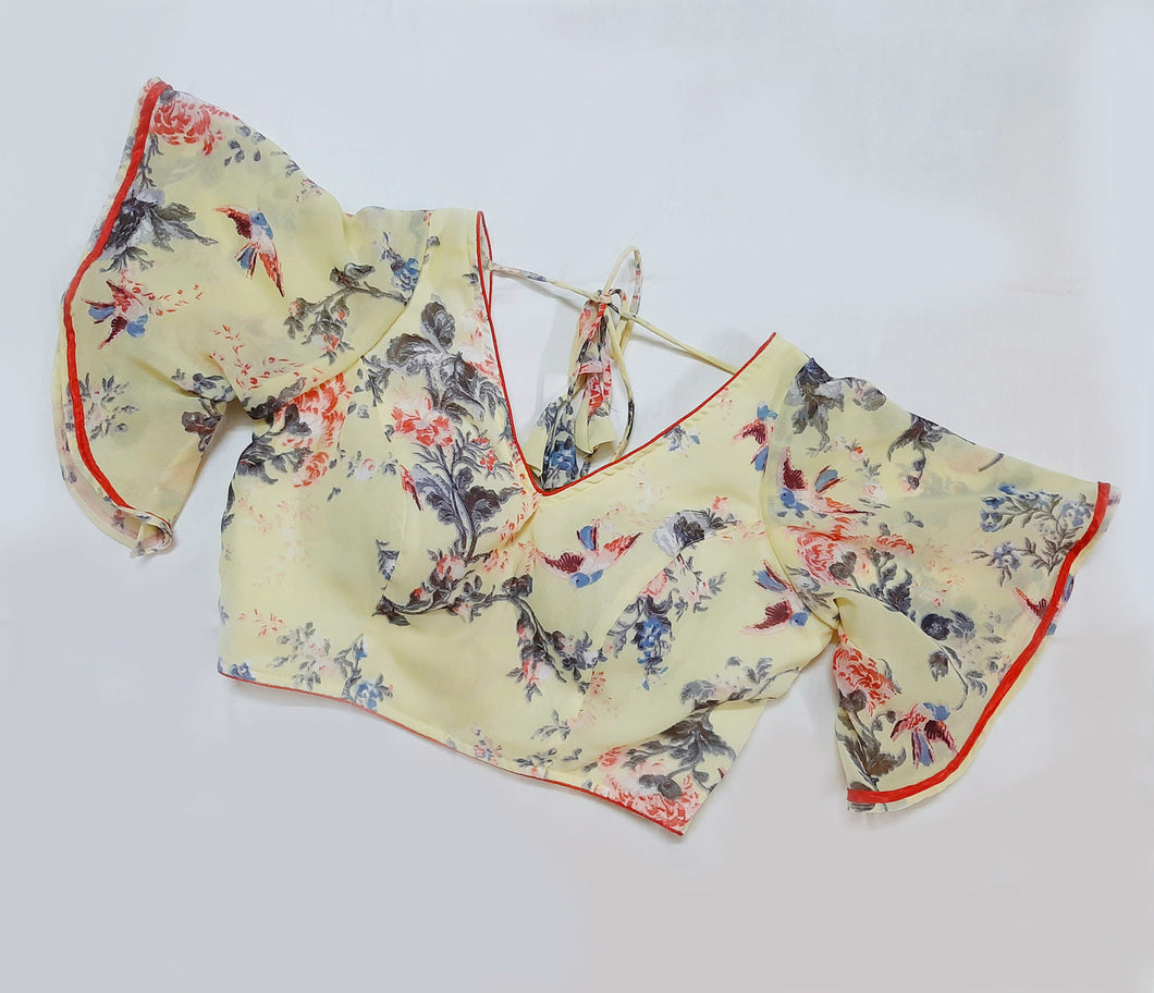 Butterfly Blouse - Lemon Yellow
