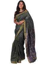 Load image into Gallery viewer, Indostrings Designer Saree on Handloom- Juniper Green
