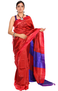 The Exquisite Pure Silk Red Saree