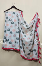 Load image into Gallery viewer, Cute Elephant Printed Quirky Saree
