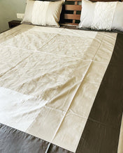 Load image into Gallery viewer, King size Satin Embroidered Bedcovers - Wide Cross Pattern
