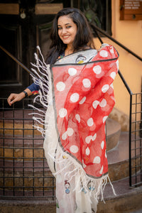 New Normal - A Designer Hand Block Printed Saree on Cotton