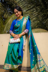 Revival Baluchari - Blue
