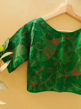 Load image into Gallery viewer, Kantha Stitch Blouse -  Green
