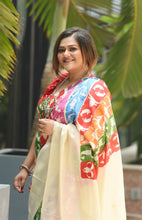 Load image into Gallery viewer, Rashee - A Designer Hand Block Printed Pure Silk Saree
