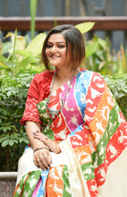 Load image into Gallery viewer, Rashee - A Designer Hand Block Printed Pure Silk Saree
