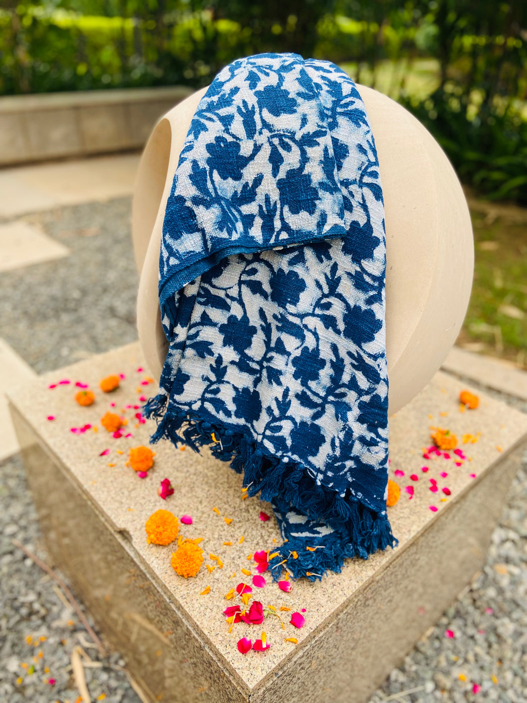 Floral Print - Indigo & Pigment Collection of Throws