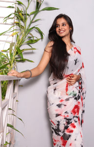 Melina- The Tie-Dye Chiffon (Red)