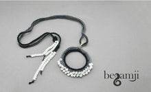 Load image into Gallery viewer, Orb Gray Set of Earrings and Necklace
