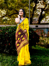 Load image into Gallery viewer, Aachal - A Handwoven Assam Pure Cotton Saree
