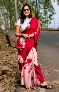 Rasmancha - A Red Assam Cotton Saree