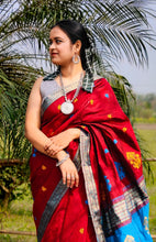 Load image into Gallery viewer, Rachna - A Brown Assam Cotton Saree
