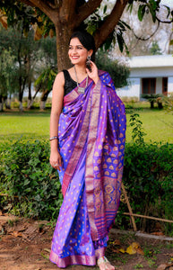 Sunayani - A Purple Assam Silk Saree