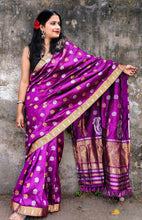 Load image into Gallery viewer, Shubhangi - A Purple Assam Silk Saree
