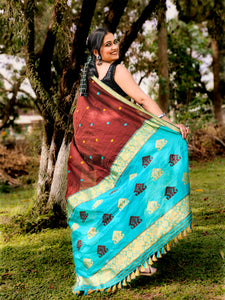 Vakul - A Handwoven Assam Cotton Saree