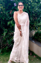 Load image into Gallery viewer, Ootd - A White Organza Saree
