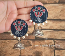 Load image into Gallery viewer, সাঁঝবাতি 🥀- Handmade Fabric Jewellery
