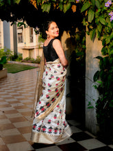 Load image into Gallery viewer, Nizara - An Embroidered Tussar Saree
