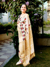 Load image into Gallery viewer, Nizara - An Embroidered Tussar Saree

