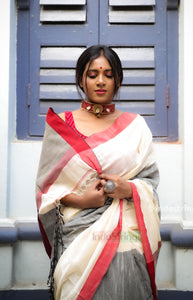 Mukta- Designer Cotton Ghicha Jamdani