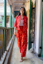Load image into Gallery viewer, Ikat Casual Suit on Red
