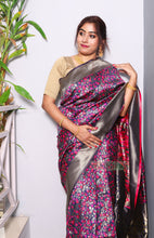 Load image into Gallery viewer, Ambika- Zari Designed Semi Silk Saree (Pink)
