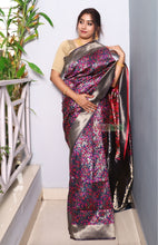 Load image into Gallery viewer, Ambika- Zari Designed Semi Silk Saree (Pink)
