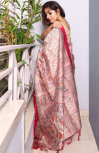 Load image into Gallery viewer, Madhubani Print On Semi Silk (Pink)
