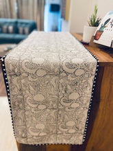 Load image into Gallery viewer, Black Flower Printed - Table Runners
