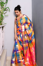 Load image into Gallery viewer, Rangriti- Bangalore Silk Saree (Multicolour)
