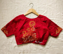 Load image into Gallery viewer, Back Kalka Blouse - Red
