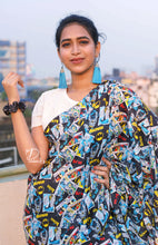 Load image into Gallery viewer, Batman Printed Quirky Saree
