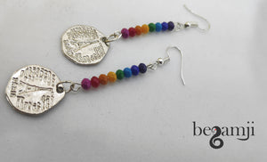 The Rainbow Earrings and Bracelet set