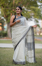 Load image into Gallery viewer, Begampuri Saree (White)

