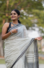 Load image into Gallery viewer, Begampuri Saree (White)
